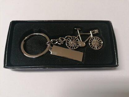 Schlüsselanhänger "Fahrrad" mit Plakette – Bild 2