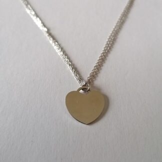 Kette 925er Silber mit Herz
