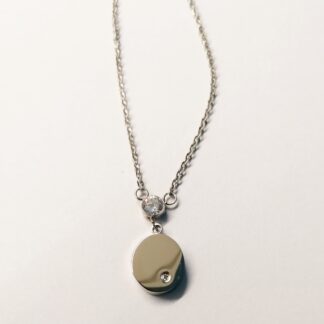 Halskette Edelstahl "Oval"