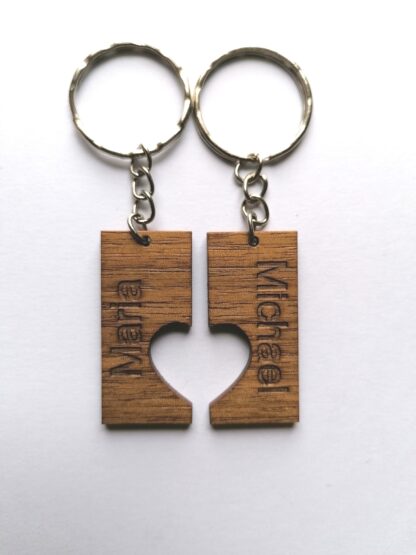 Partner Schlüsselanhänger Holz