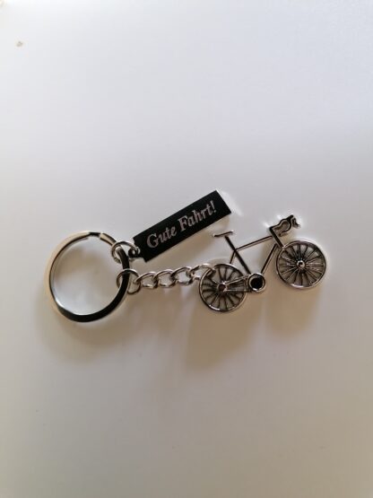 Schlüsselanhänger "Fahrrad" mit Plakette – Bild 3